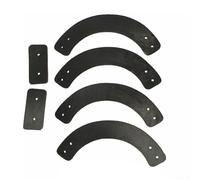 Juego de paletas quitanieves para sopladores de nieve de una sola etapa de 21 pulgadas, compatible con el modelo 31A 240 731 y más, juego de 6 piezas, 2 rectangulares 4 semicirculares, instalación sin