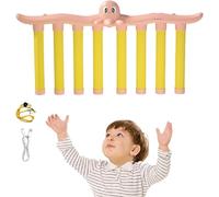 Juego de Palo de Caída, Palos Que Caen, Juguete de Juego de Coordinación Ojo-Mano,Entrenamiento de Reacción, Coordinación Mano-Ojo, Juegos de Entrenamiento de Reacción de Palos Que Caen (Octopus-rosa)