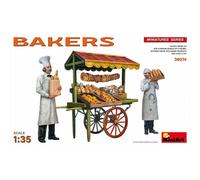 Juego De Panaderos 1/35 Miniart Con Cajas, Productos De Panadería Y Ch