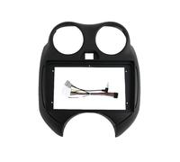 Juego De Panel Radio para Nissan March 2010-2018 9 Pulgadas Radio De Coche Reproductor MP5 Marco Carcasa 2din Cabeza Fascia Cubierta Tablero Estéreo