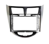 Juego De Panel Radio Radio Coche 2Din 9Pulgadas DVD GPS Marco Panel Salpicadero para Hyundai para Verna I-25 para Solaris para Accent 10-17 Kit Montaje Tablero