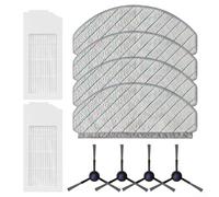 Juego de paño de filtro y cepillo lateral de repuesto para Bosch Spotless BCRD1W/Advanced BCRC2W, microfibra de nailon para limpieza de todas las superficies (A)