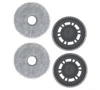 Juego de paños de repuesto compatible con Mova para P50 Pro Ultra P10 Pro Ultra para P50 Ultra E40 Ultra Robot aspiradoras incluye soportes y almohadillas de microfibra para limpieza profunda de