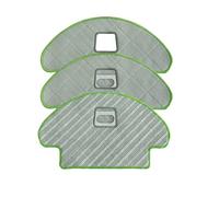 Juego de paños de repuesto para iRóbot Róómba Combo - Pack de 3, almohadillas de microfibra, paños de limpieza de repuesto, reutilizables, gris y verde