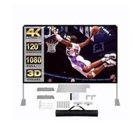 Juego de Pantalla de proyección Plegable 2K 4K 3D Full HD, portátil, 100 Pulgadas, 120 Pulgadas, for Acampar al Aire Libre, Soporte de Oficina, Pantalla de proyección,Antiarrugas(120 Inch)