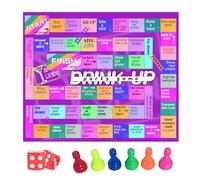 Juego de - Papel, 12.6x8.66x0.39in Juego de Junta Drinking Challenge | Juego de Juegos Sociales Diversión multijugador, Entretenimiento Accesorios para Amigos, Parejas, Reuniones Familiares