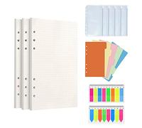 Juego De Papel De Recambio A6, Hojas Archivador A6, Hojas Papel De Recambio A6 Accesorios, Separadores De Archivadors, Notas Adhesivas De Colores, Separadores Agenda A6, Archivador Cuaderno A6