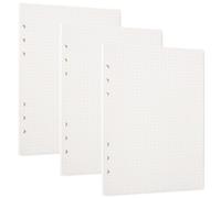 Juego de papel de recambio de papel A5, 6 agujeros, rellenable, 135 hojas, para cuaderno, cuaderno cuadrado para cuaderno A5, diario o pintura