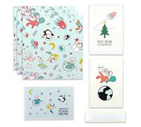 Juego de papel de regalo para Navidad, papel de regalo de alta calidad, ideal para todos tus regalos, el kit de papel de regalo para la temporada de Papá Noel incluye 3 hojas plegadas de 30 x 20