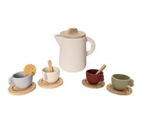 Juego de papel para niños, 13 piezas, silicona, alimentador y madera, comedor, cocina, juego de imitación, lavable, educativo, Montessori, juego de rol, regalo de cumpleaños, niñas y niños de 3 a 5