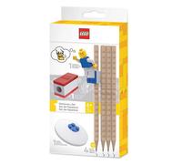 Juego de papelería de la escuela con figuras LEGO lápices de goma temperamati...