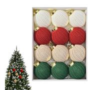 Juego De para Árbol De Navidad - Decoración del Hogar Rústico Bohemio,12 Piezas De Bolas Tejidas A Mano | para Dormitorio Oficina Repisa Balcón Ventana Puerta Escalera Estante Área De Recepción