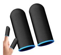 Juego de para Dedos para Videojuegos, 2 Protectores de Dedos antisudor de Fibra de Carbono, Fundas portátiles para Mejorar la Respuesta táctil, cómodas Fundas para los Dedos para Hombres y F