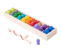 Juego de para el Juego de Aprendizaje de niños- para On The Go, Beach Party | Reconocimiento de Color y número, Conteo de Juguete, construcción de Madera Natural, Color no tóxico, a pr