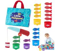 Juego de para niños: juego de captura ďe peces, colorido kit đe actividades para estanques, ĵuego d́e desarrollo d̄e habilidades, equipo educativo jugar con carrete dé caña, juguete ďé aprendiz