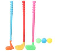 Juego de para Niños para Juegos Entre e Hijos en Interiores y Exteriores Plástico Liviano 3 Palos 3 Pelotas