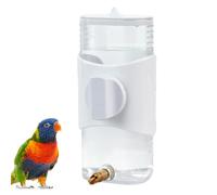 Juego de para pájaros, dispensador automático de semillas transparente, montado en jaula, fuente de agua extraíble con fregadero para loro, ardilla, cobaya, compañero aviar, cuenco de