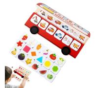 Juego de Partido de Memoria, Juego Educativo Interactivo de Madera con Figuras, Juguetes interactivos de Madera para niños - para niños y Adolescentes en casa en el Aula en el Camping de