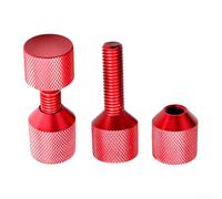 Juego de pasadores de alineación de brida de 1-1/8 pulgadas, herramienta de posicionamiento de 2 agujeros para tubos ASME de 150 libras, aluminio endurecido 6061 con acabado de óxido negro, diseño