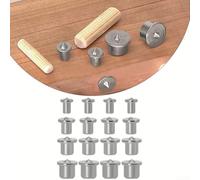 Juego de pasadores de punta central para carpintería para posicionamiento preciso del agujero de taladro y alineación de juntas de espiga con pasadores de acero de 6/8/10/12 mm, 4 piezas (12 mm)