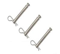 Juego de pasadores y clips de enganche para remolque y barco en acero inoxidable con 5/8 pulgadas de diámetro, resistente para un remolque seguro y estable con compatibilidad de receptor de 2 y 2.5