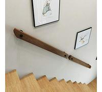 Juego de pasamanos de madera para escaleras interiores, barandilla antideslizante de pino para el hogar, jardín, pasillo, loft, terraza, 60 cm, duradero y elegante