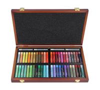 Juego de Pasteles Al óleo, 48 Colores, Pintura Al óleo, Pastel, Dibujo Suave, Crayones de Arte, Pastel con Caja de Madera para Artistas, Principiantes, Estudiantes, Profesores