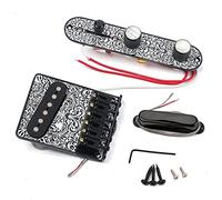 Juego de pastilla de cuello de 6 cuerdas con interruptor de 3 vías para guitarras eléctricas, tablero de puente de 6 cuerdas