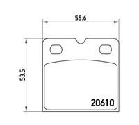 Juego De Pastilla Freno De Estacionamiento De Disco Brembo P02001 Prime Line