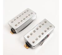Juego de pastilla Humbucker de 7 cuerdas para guitarra eléctrica, pastillas profesionales de alto rendimiento con cubiertas de metal cromado, cableado de 4 conductores, juego de pastilla de cuello y