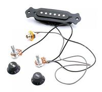 Juego de pastilla para guitarra acústica con perillas, controlador de línea clase A silencioso, interruptor pasivo/activo, equilibrio perfecto, excelente resistencia a la retroalimentación, guitarra y