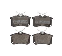 ABE Juego de pastillas de freno Trasero no preparado para indicador de desgaste C2W026ABE Juego de pastillas de freno Compatible con VW Polo V Hatchback 6R1, 6C1 GOLF VI 5K1 Golf IV Hatchback 1J1