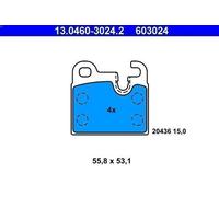 Juego de pastillas de freno ATE 13.0460-3024.2 para BMW 6 (E24) 3 1976-1979