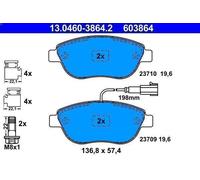 Juego de pastillas de freno ATE 13.0460-3864.2 para BRAVO II (198_) 1.4 2007-