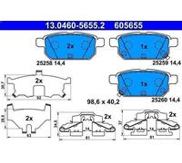 Juego de pastillas de freno ATE 13.0460-5655.2 para SX4 S-CROSS (JY) 1 2016-2022