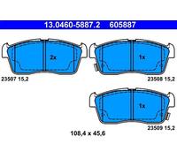 Juego de pastillas de freno ATE 13.0460-5887.2 SUBARU JUSTY IV 1 2007-2012