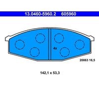Juego de pastillas de freno ATE 13.0460-5960.2 TOYOTA CROWN (_S1_) 2 1979-1981
