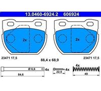 Juego de pastillas de freno ATE 13.0460-6924.2 para 110/127 (LDH) 2.5 1986-