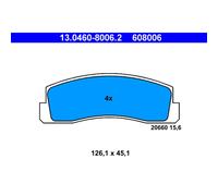 Juego de pastillas de freno ATE 13.0460-8006.2, delante