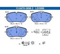 Juego de pastillas de freno ATE 13.0470-3898.2 para CLASE C 1.5 2021-