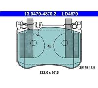 Juego de pastillas de freno ATE 13.0470-4870.2 para SL (R231) 3 2016-2020