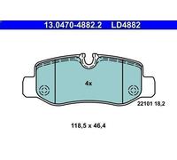 Juego de pastillas de freno ATE 13.0470-4882.2 CLASE V (W447) 2 2019-202