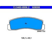 Juego de pastillas de freno ATE 13.0460-8006.2, delante