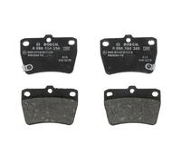 Bosch BP1258 - Pastiglie Freni Auto, Trasero - Calidad Bosch - Reducción de Ruido y Polvo - Certificación ECE-R90 - Sin Cobre - 1 Juego de 4 Pastillas