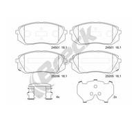 Juego de pastillas de freno BRECK 25205 00 701 10, delante