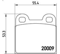 Juego de pastillas de freno BREMBO P 06 001 para SAAB 99 2 1974-1984