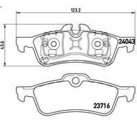 Juego de pastillas de freno BREMBO P 06 032 para MINI MINI (R56) 1.6 2012-2013