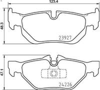 Juego de pastillas de freno BREMBO P 06 105 para BMW 1 (E81) 3 2006-2011