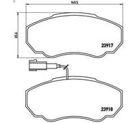 Juego de pastillas de freno BREMBO P 23 091 para BOXER Autobús (230P) 2 1996-