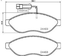 Juego de pastillas de freno BREMBO P 23 143 para BOXER Autobús 3 2010-2013